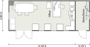 Norfolk Cabin 2D Floor Plan